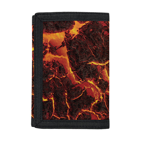 Molten Lava Print Trifold Wallet