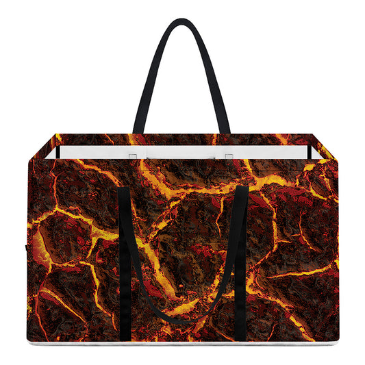Molten Lava Print Utility Tote Bag