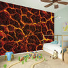 Molten Lava Print Wall Sticker