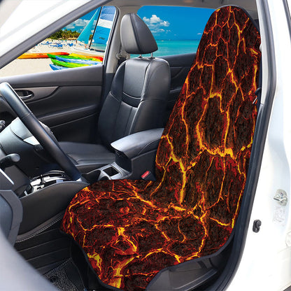 Molten Lava Print Waterproof Car Seat Cover