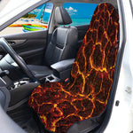 Molten Lava Print Waterproof Car Seat Cover