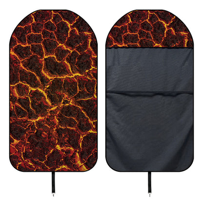 Molten Lava Print Waterproof Car Seat Cover