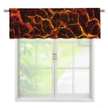 Molten Lava Print Window Valance