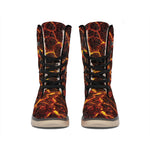 Molten Lava Print Winter Boots