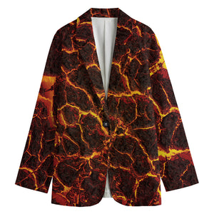 Molten Lava Print Women's Blazer