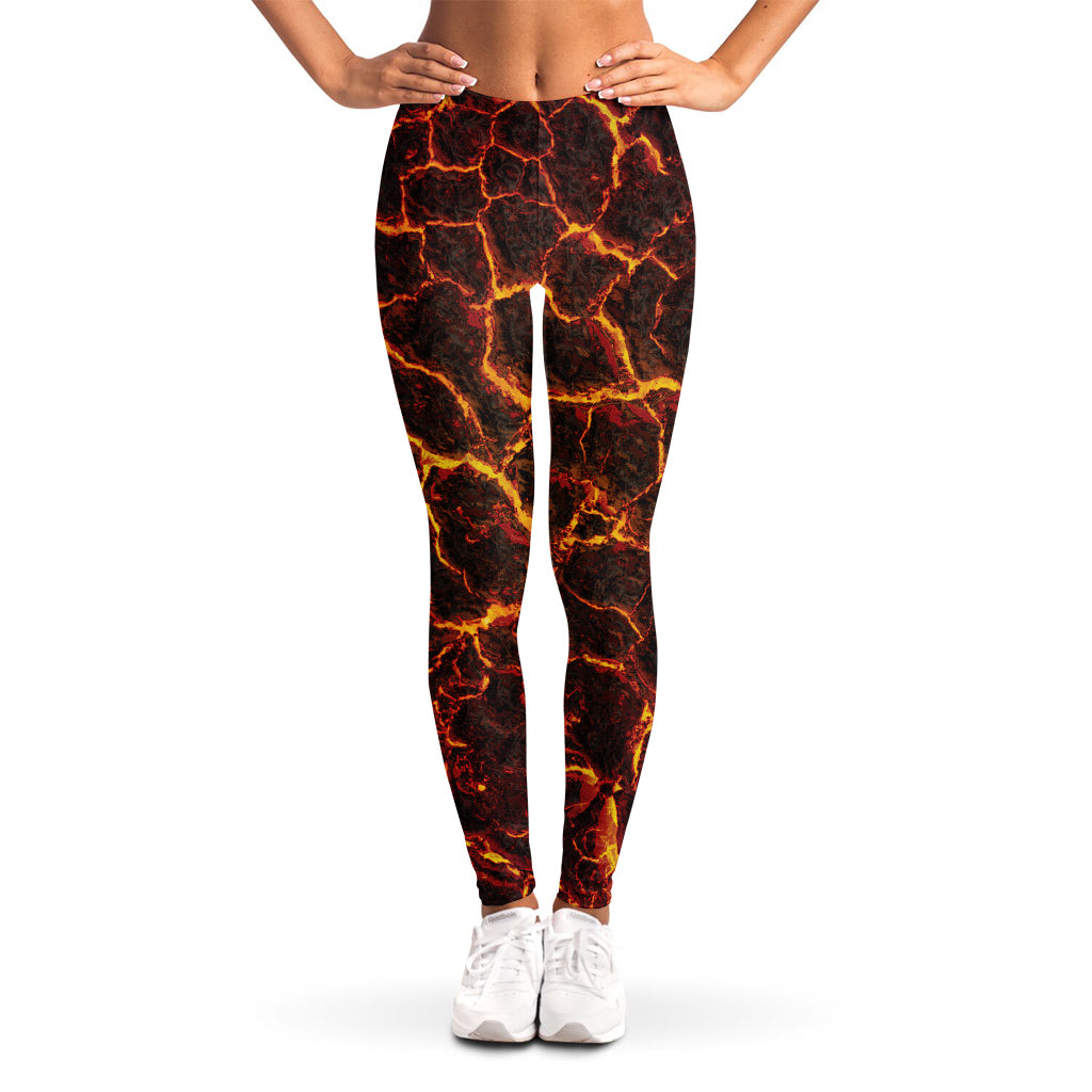 Molten Lava Print Women's Leggings