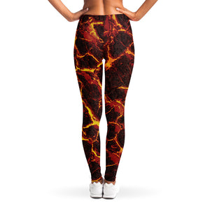 Molten Lava Print Women's Leggings