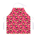 Monkey And Banana Pattern Print Adjustable Apron