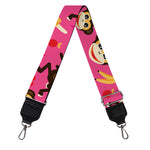 Monkey And Banana Pattern Print Bag Strap