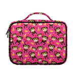 Monkey And Banana Pattern Print Briefcase Bible Bag