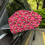 Monkey And Banana Pattern Print Car Side Mirror Covers