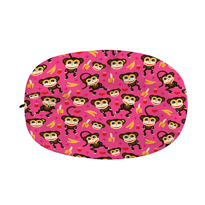 Monkey And Banana Pattern Print Car Side Mirror Covers