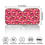 Monkey And Banana Pattern Print Car Windshield Sun Shade