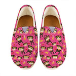 Monkey And Banana Pattern Print Casual Shoes