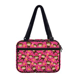 Monkey And Banana Pattern Print Double Strap Bible Bag