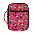 Monkey And Banana Pattern Print Front Pocket Bible Bag