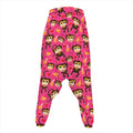 Monkey And Banana Pattern Print Hammer Pants