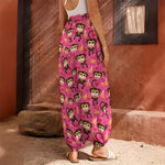 Monkey And Banana Pattern Print Harem Pants