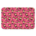 Monkey And Banana Pattern Print Indoor Door Mat