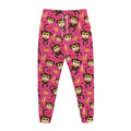 Monkey And Banana Pattern Print Jogger Pants