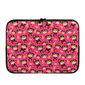 Monkey And Banana Pattern Print Laptop Sleeve