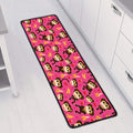 Monkey And Banana Pattern Print Long Kitchen Mat