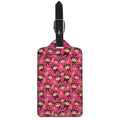 Monkey And Banana Pattern Print Luggage Tag