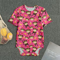 Monkey And Banana Pattern Print Men's Bodysuit