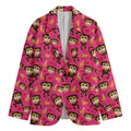 Monkey And Banana Pattern Print Men's Cotton Blazer