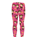 Monkey And Banana Pattern Print Men's Leggings