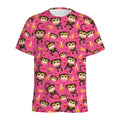 Monkey And Banana Pattern Print Men's Athletic T-Shirt