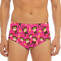 Monkey And Banana Pattern Print Men's Triangle Swim Briefs
