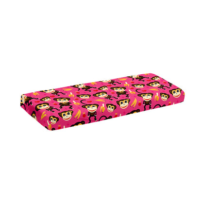 Monkey And Banana Pattern Print Piano Keyboard Cover