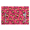 Monkey And Banana Pattern Print Placemat