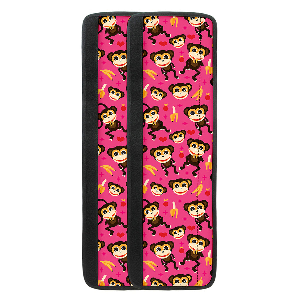 Monkey And Banana Pattern Print Refrigerator Handle Covers