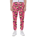 Monkey And Banana Pattern Print Joggers