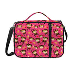 Monkey And Banana Pattern Print Shoulder Strap Bible Bag