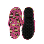 Monkey And Banana Pattern Print Slippers