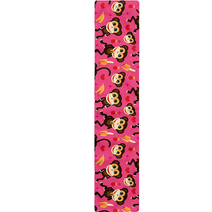 Monkey And Banana Pattern Print Table Runner