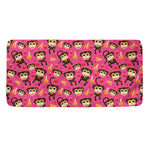 Monkey And Banana Pattern Print Towel