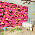 Monkey And Banana Pattern Print Wall Sticker