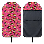 Monkey And Banana Pattern Print Waterproof Car Seat Cover