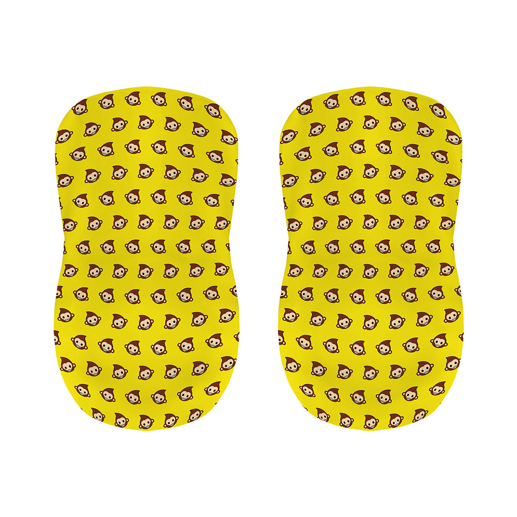 Monkey Emoji Pattern Print Bar Stool Covers