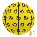 Monkey Emoji Pattern Print Basketball