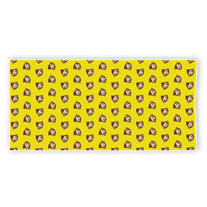 Monkey Emoji Pattern Print Beach Towel
