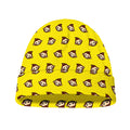 Monkey Emoji Pattern Print Beanie