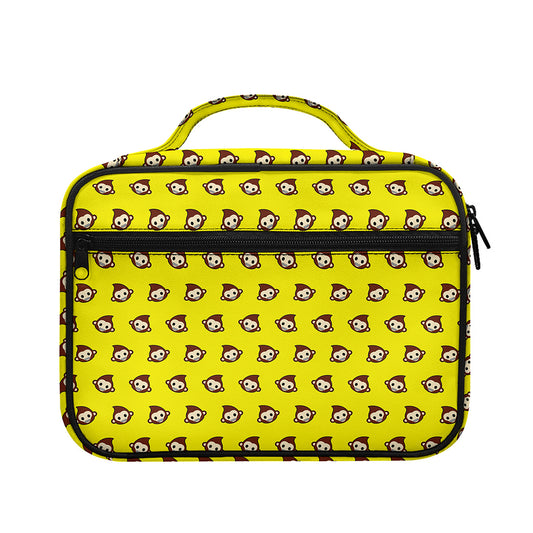 Monkey Emoji Pattern Print Briefcase Bible Bag
