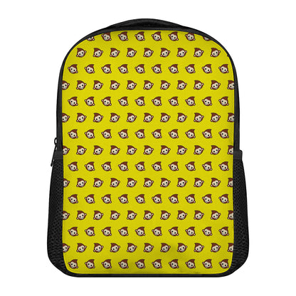 Monkey Emoji Pattern Print Casual Backpack