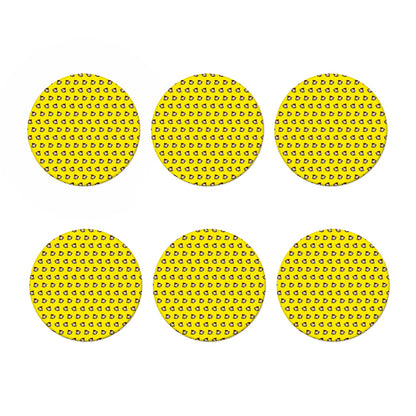 Monkey Emoji Pattern Print Coaster Set