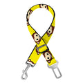 Monkey Emoji Pattern Print Dog Seat Belt